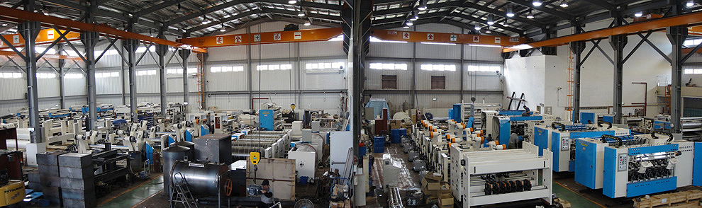 Un produttore professionale di attrezzature in cartone ondulato a Taiwan.